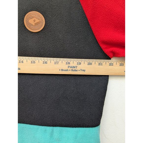 Shinesty Pullover Sweat Shirt Retro Color Block Unisex Stay Weird Shine On Sz M - Picture 8 of 10